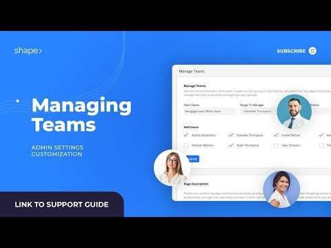 Managing Teams with Shape Software CRM