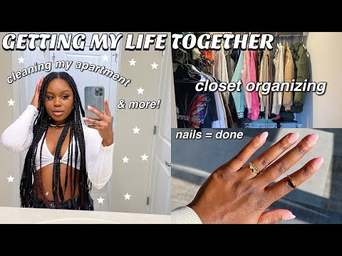 getting my life together: a vlog (cleaning my apartment, getting my nails done and more!)