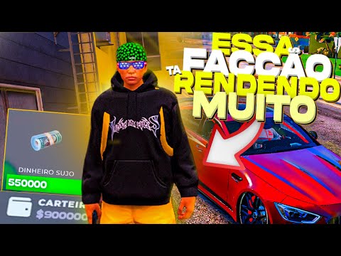 Criamos uma FACÇÃO E FARMAMOS MUITO NOS PRIMEIROS DIAS COM MOD MENU GTA RP