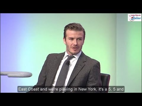 Learn English with Football Star David Beckham Talk Show - English Subtitles