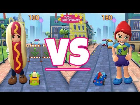 Lego Friends Car Race 🌭 Hotdog Daniel VS Mia ❤️ Heartlake Rush App