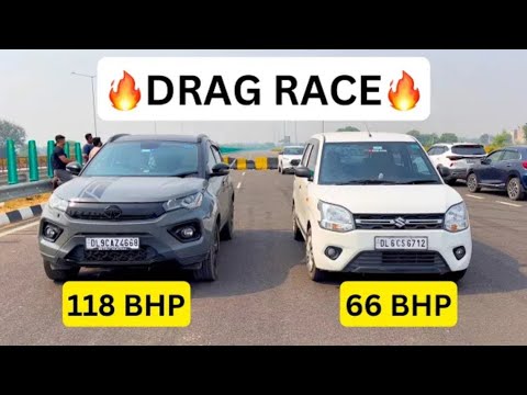 WAGON R VS TATA NEXON: DRAG RACE🔥 टाटा तुम इसे भी हार गई🥺