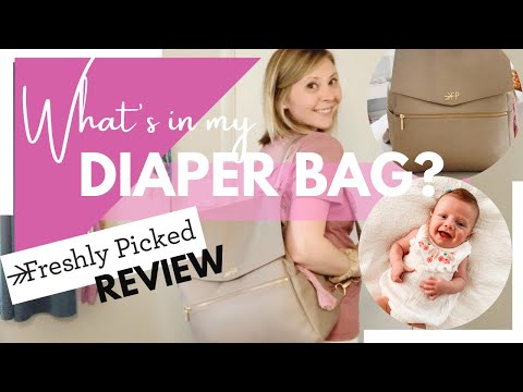 WHAT'S IN MY DIAPER BAG? 2020 | Freshly Picked Classic Diaper Bag Review | STEPHANIE HAJAL