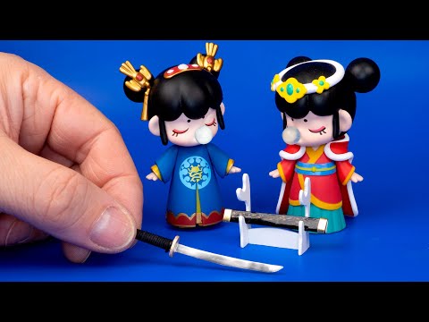 DIY Miniature Japanese Ninja katana Sword. How to make