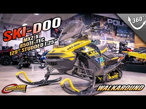 Walkaround | 2018 Ski-Doo MXZ® X® Ripsaw 1.25 Rotax® 850 E-TEC® Sunburst Yellow & Black