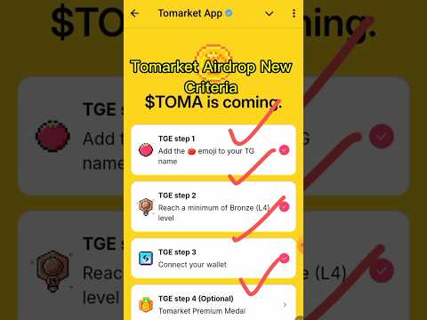 Tomarket Airdrop new criteria || Tomarket Airdrop criteria || Tomarket Airdrop new update