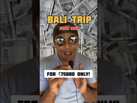 India to Bali Trip Cost #shorts