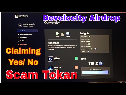 Develocity airdrop full claiming guide video 2024 // Deve tokan scam