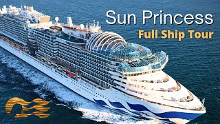 Sun Princess Full Tour & Review 2024 (Princess Cruises Largest Cruise Ship)