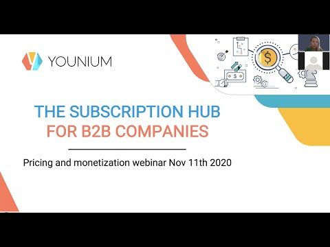 Pricing and monetization of your business to improve performance | Younium Webinars