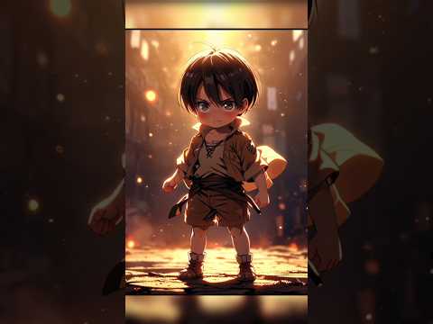 Kid Eren Yeager #shorts #anime #ai #aot #attackontitanedit