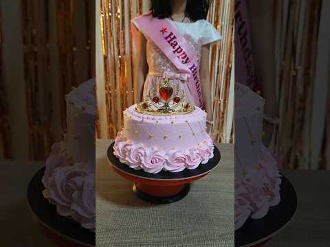 Princess Birthday Cake 🎂  Happy New Year 2023 #birthdaycake #princesscake #shorts #cakeshort