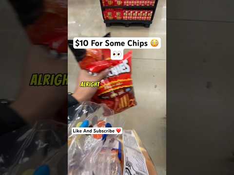 $10 FOR SOME CHIPS 😳👀 #feed #trending #shortfeed #foryou #mrbeast #chips #100 #lays #shorts #fypシ