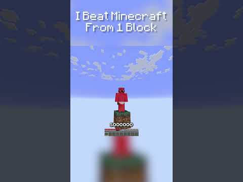 Part 1. I Beat Minecraft From 1 Block