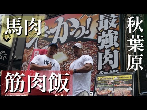 【筋肉飯】行きつけの美味すぎる"馬肉丼" -タケルさん秋葉原店-