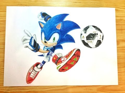 Speed Drawing Sonic at the FIFA World Cup