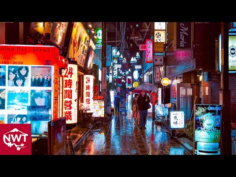 Rainy Night Walk In Nakano, Tokyo 4K