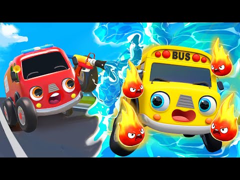 Fire Truck Helping Song | Educational Cartoons for Kids | Nursery Rhymes & Kids Songs - Baby Car TV