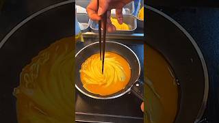 Egg Tornado omelette ASMR cooking show #trendingshorts #eggomellete #oddlysatisfying #bts #asmrea