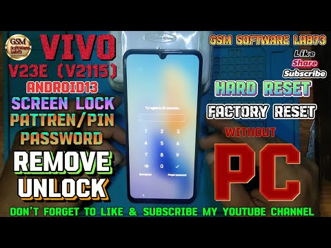 VIVO V23e Hard Reset||VIVO V23e Factory Reset||without PC|GsmSoftWareLab73