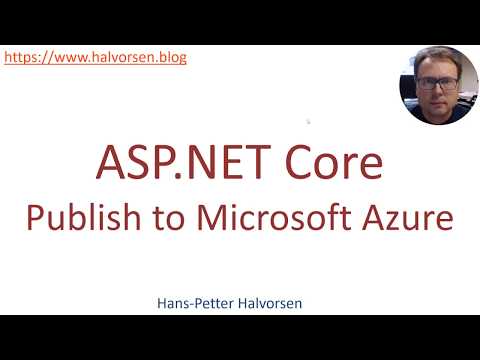 ASP.NET Core - Azure Deployment