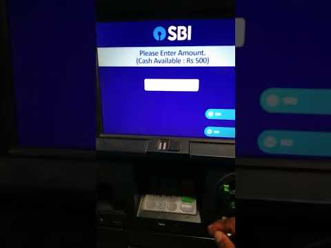 100 Rupees cash not with draw in sbi atm machine .