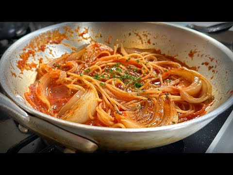 How a Pro Chef Makes Arrabbiata Pasta with a Whole Onion | An Eating Experience You Will Remember