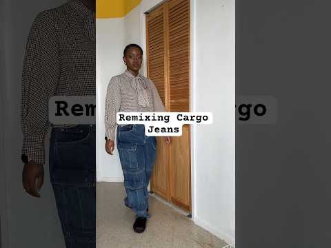 Remixing/dressing up cargo jeans #cargojeans #casualoutfits #ootd