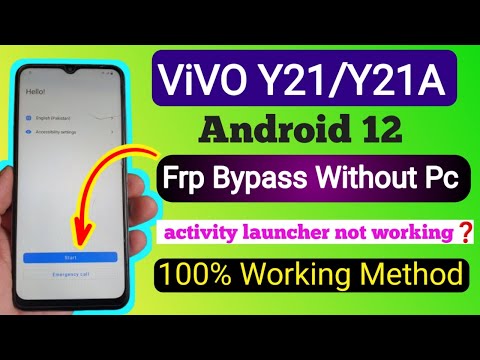 ViVO Y21/Y21A Android 12 FRP Bypass Without PC | 100% Working Method on Android 12