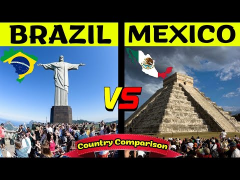 Brazil VS Mexico country Comparison | GDP, Population, Military, HDI, etc.