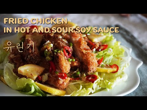 Fried chicken in hot and sour soy sauce ㅣA really delicious fried chicken