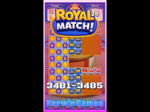 Royal Match Level 3481 3482 3483 3484 3485 - No Boosters Gameplay