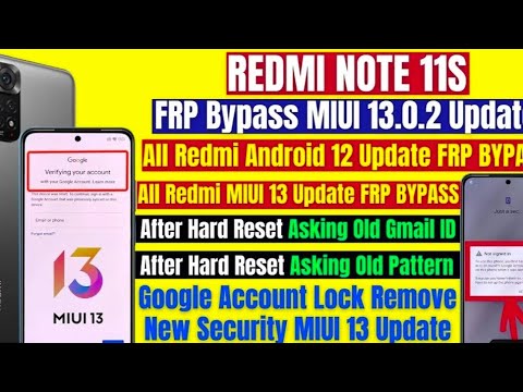 Redmi Note 11s Frp Bypass MIUI 14  | Redmi Note 11s Frp Unlock | Redmi Note 11s Google Lock Remove |