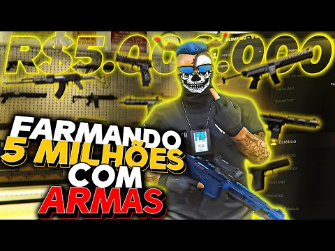 FIZ 2 DIAS DE RP XITADO VENDENDO ARMAS NO GTA RP ! - TIKI M3NU