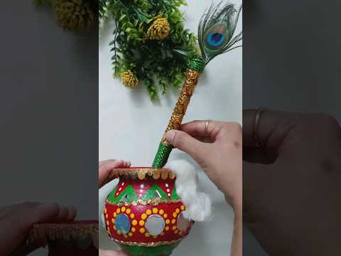 "KRISHNA" matki decoration #2 #shorts #short #youtubeshorts #shortvideo