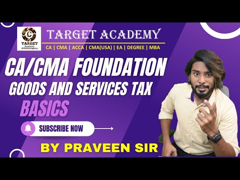 CA/CMA FOUNDATION||GST||BASICS|| #cma #ca #cafoundation #cmafoundation #exam #education #gst #exams