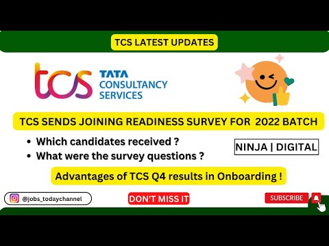 TCS JOINING SURVEY UPDATES | FRESH & RESCHEDULED | ONBOARD ADVANTAGES  OF Q4 RESULTS | 2022 BATCH |