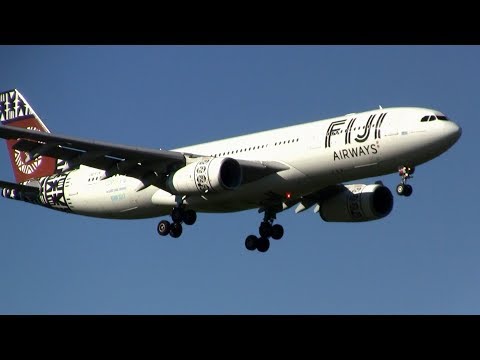 Fiji Airways ► Airbus A330-200 ► Landing ✈ Auckland Airport