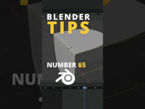 Blender Tip 65 Sharp Edges ✔️ #blender #blender3d #blendertutorial #tutorial