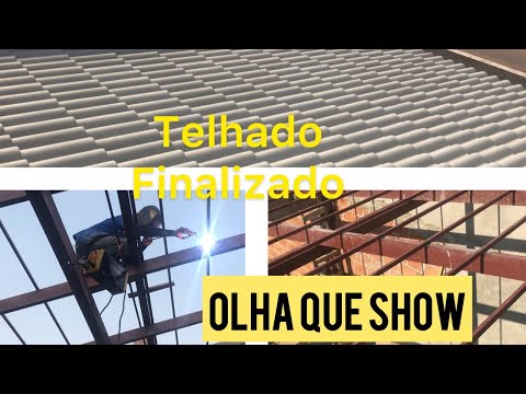 #104 - CONSTRUINDO A PRÓPRIA CASA - FERRAGEM E TELHADO DA GARAGEM FINALIZADOS- Parte 03