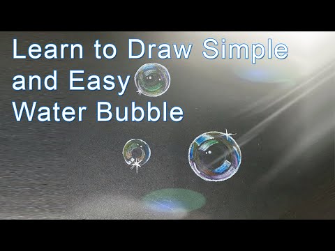 How to draw a water bubble | Simple and easy drawing | Creative Paradise