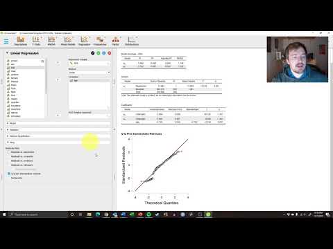 JASP Tutorial #13: Linear Regression with 1 Predictor Variable