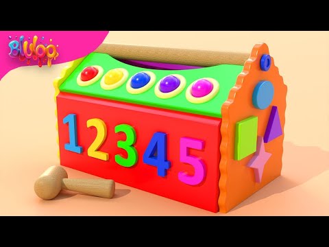 Learn Shapes, Numbers and Colors Song | BluLoo Nursery Rhymes & Kids Songs