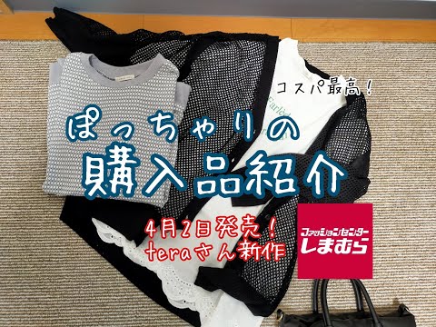 【しまむら購入品】4月2日発売、terawear emu新作はコスパ最高！絶対買いなアイテム💯ぽっちゃりの購入品