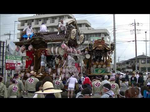 熊谷うちわ祭　２０１９年　ヤオコー駐車場の叩き合い