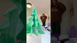 Paper Christmas tree tutorial #diy #papercraft #christmasdecor