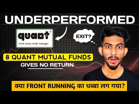 Analyzing The Recent Downtrend🔻In Quant Mutual Fund Returns!!