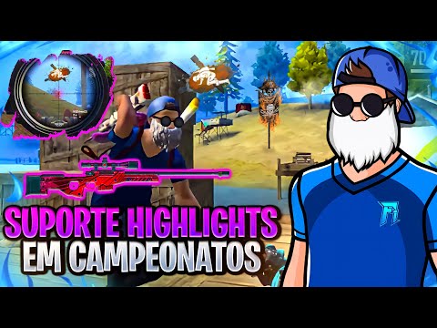 SUPORT AMASSANDO EM CAMPEONATOS🔥HIGHLIGHTS IPHONE XR FREE FIRE MAX