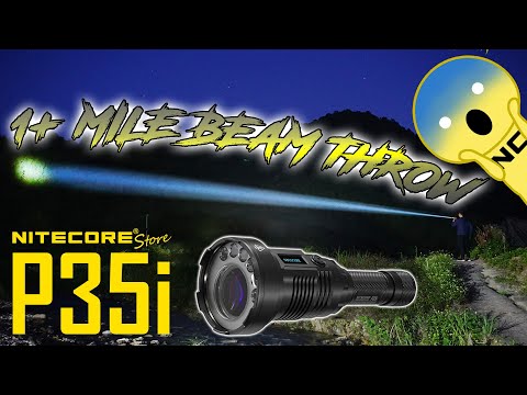 OVER A MILE - Nitecore P35i 3000 Lumen 1804 Yard Rechargeable LEP Flashlight