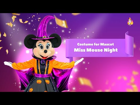 Miss Mouse Night Costume for Mascot